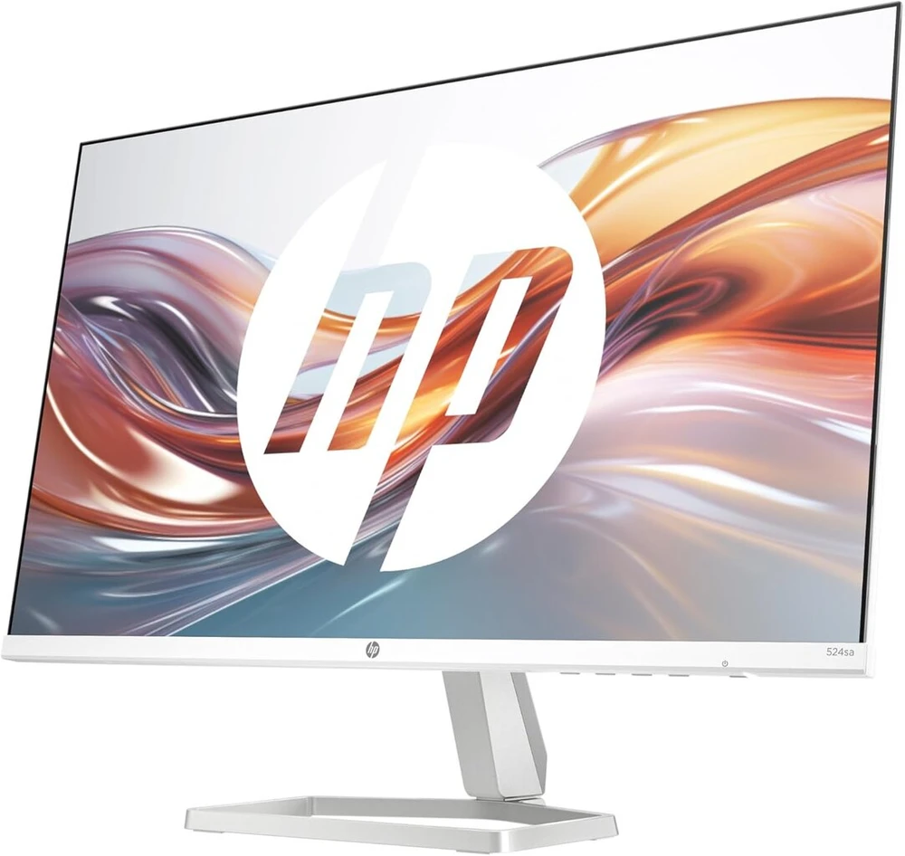 Hp series 5 524sa fhd ips monitorius su garsiakalbiais | 60,5 cm (23,8 colio) | 100 hz | 16:9 | 1500:1 kontrastas | 99% srgb | hdmi 1.4 | vga | neatspindintis | pakreipimas -5°+25° | tvariai pagamintas | baltas
