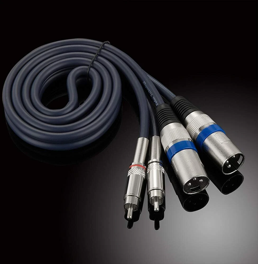 Htruiyaty 2 x xlr male į 2 x rca kabelį rca kabelis, hifi stereo audio jungties xlr patch kabelis mikrofono galios stiprintuvas 5 m