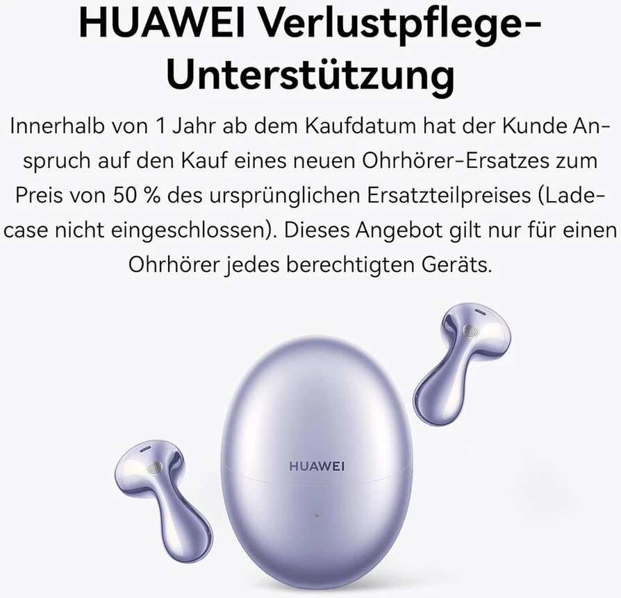 Huawei Freebuds 6 belaidės ausinės, dvigubas garsiakalbis, tikras garsas, stabilūs ir aiškūs skambučiai, atviro tipo Anc, 36 valandų baterijos veikimo laikas, Ip54 atsparumas vandeniui, Ios ir Android, balta