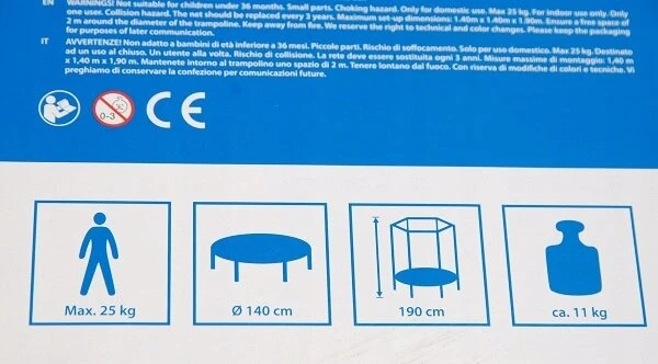 HUDORA vaikiškas batutas 140 cm NAMAI IR SODAS