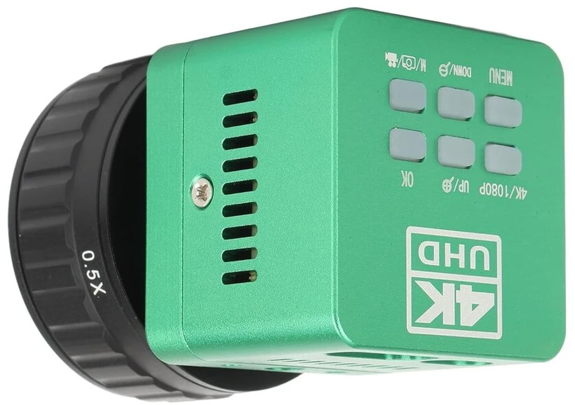 Hy-6210 elektroninis okuliaras, 0.5x adapterio lęšis, 4k įrašymas, 41mp vaizdas, pramoninis mikroskopas, kameros teleskopas, elektroninis okuliaras su nuotoliniu valdymu, numatytasis