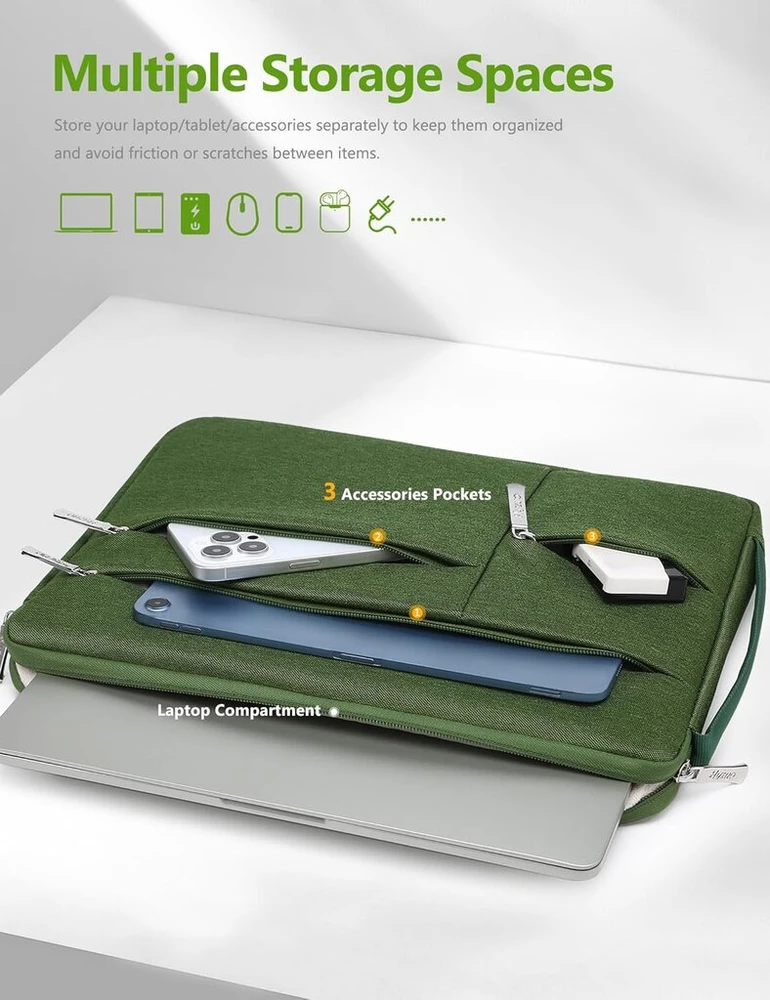 Hyzuo 13.3-14 colių nešiojamojo kompiuterio dėklas, skirtas Macbook Pro 14, Macbook Air/pro 13, 13.8 colių/13.5 colių Surface Nešiojamas kompiuteris/book, nešiojamojo kompiuterio apsauginis dėklas 13 colių Hp Dell Lenovo Thinkpad Asus Acer