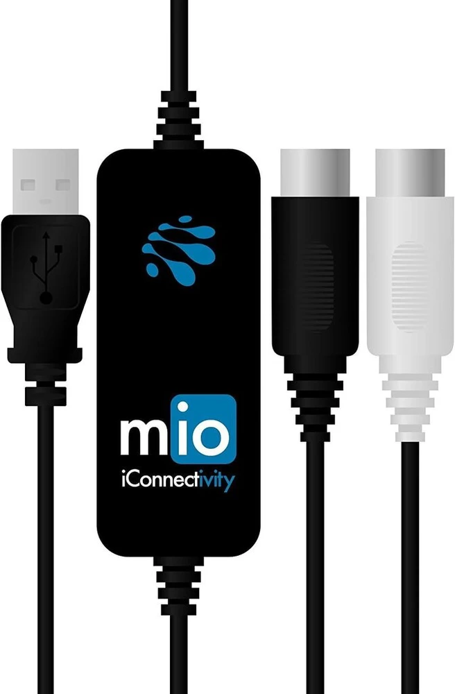 Iconnectivity mio 1-in-1-out usb midi sąsaja, skirta mac ir pc