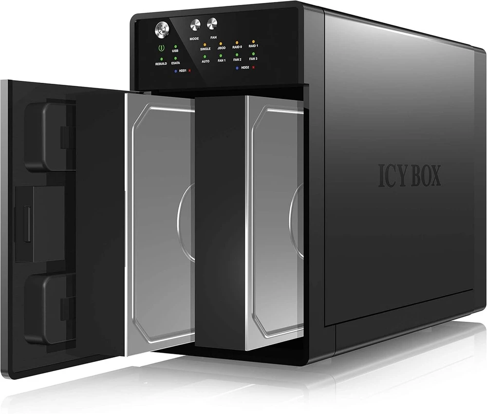 Icy Box Ib-rd3620su3 Išorinė 2 skyrių Raid sistema 3.5" Sata Hdd