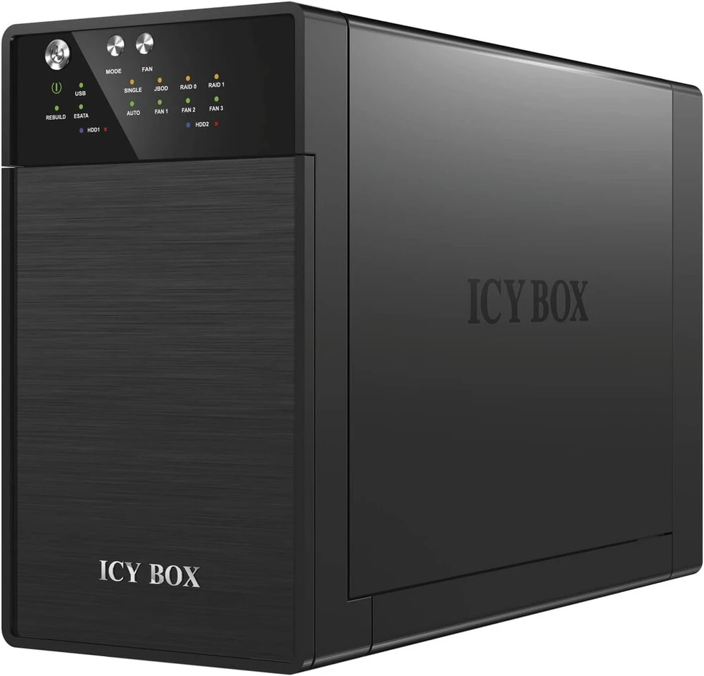 Icy Box Ib-rd3620su3 Išorinė 2 skyrių Raid sistema 3.5" Sata Hdd