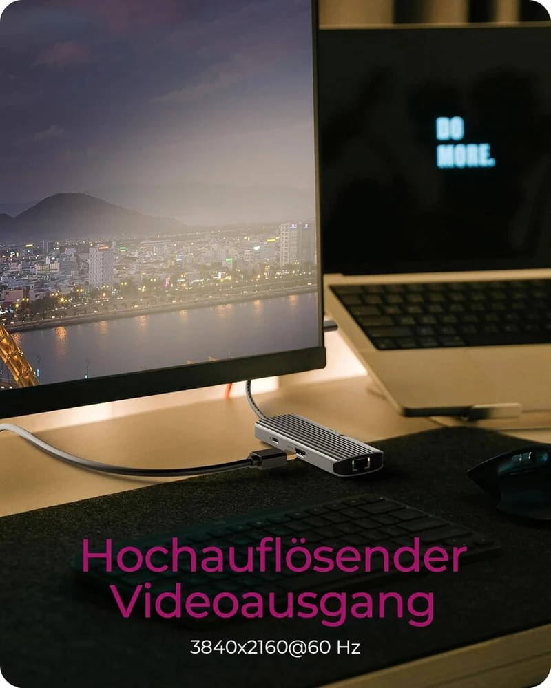 Icy Box Usb-c 6-in-1 stotelė: Hdmi 4k@60hz, 3x Usb 3.2, 100w Pd
