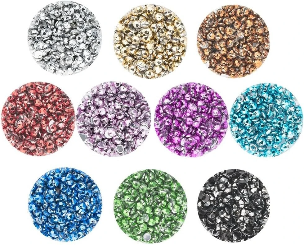 Ideen mit Herz Diamond Painting akmenukai | apvalūs (metaliniai | 10 indelių)