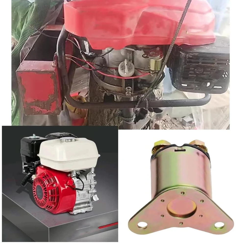Idėjų kūrimo starterio variklio solenoidinis relė, suderinama su Honda Gx390 Gx340 Gx240 Gx270 188f 190f 5-6kw generatoriaus vandens siurblio starterio variklio kontaktiniu solenoidiniu relė