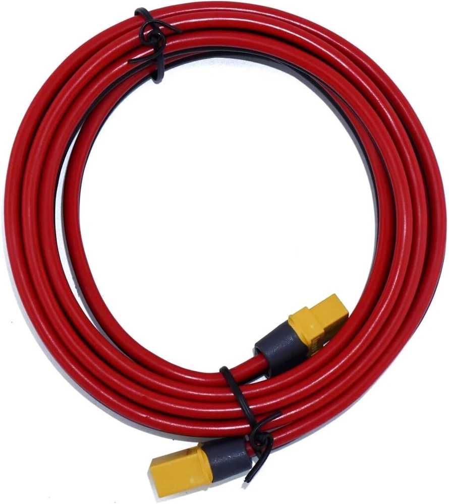 Ihaospace Xt60 ilginamasis laidas 1.8 m 72 coliai - 12awg Xt60 laido ilginamasis kabelis nuo vyriško iki moteriško, įkrovimo laidas, suderinamas su Ecoflow Powerstation saulės baterija 1.83 m