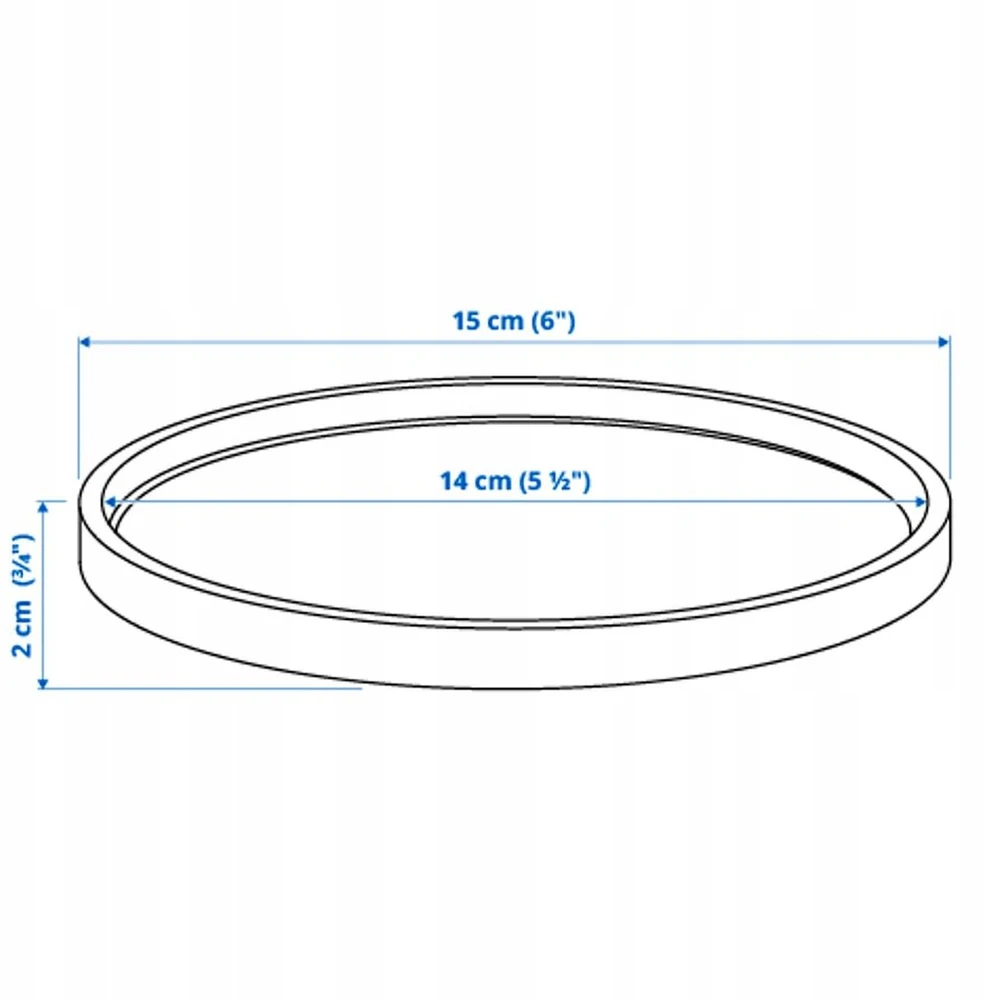 Ikea 4 vnt. boysenbar stovas - vidaus/lauko, šviesiai pilkas, 15 cm