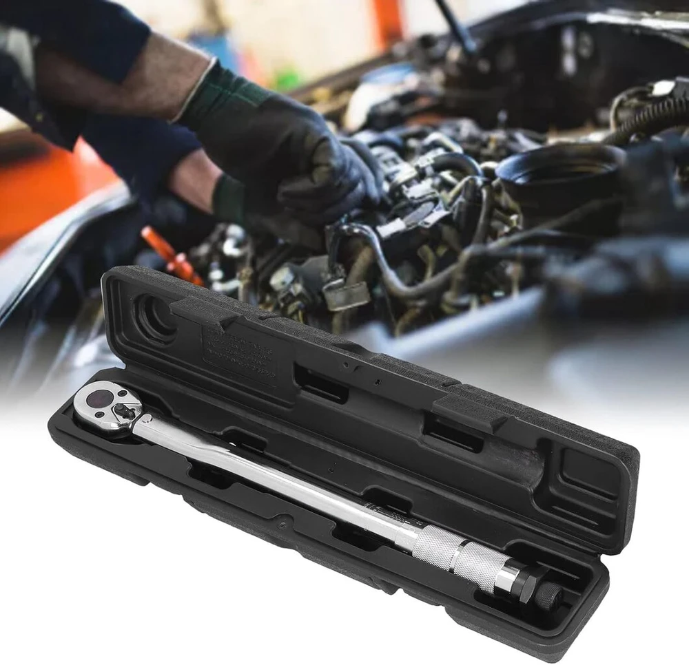 Ilgas 36,5 cm sukimo momento raktas 3/8 colio sukimo momento raktas 19-110 Nm sukimo momento vertė, tinkama automobilių remontui, techninės įrangos remontui, elektrikams