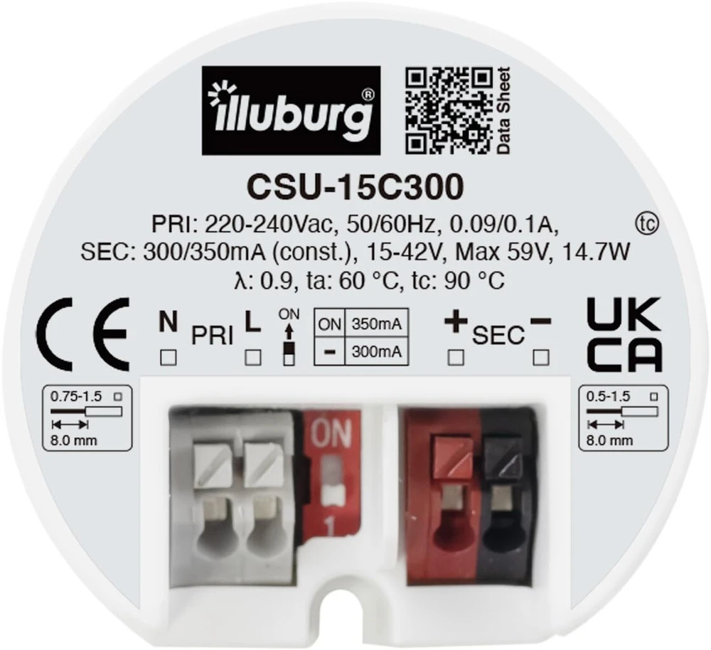 Illuburg led transformatorius 300ma - 350ma pastovios srovės 5w - 15w led maitinimo šaltinio tvarkyklės transformatoriaus balasto tvarkyklės maitinimo šaltinis