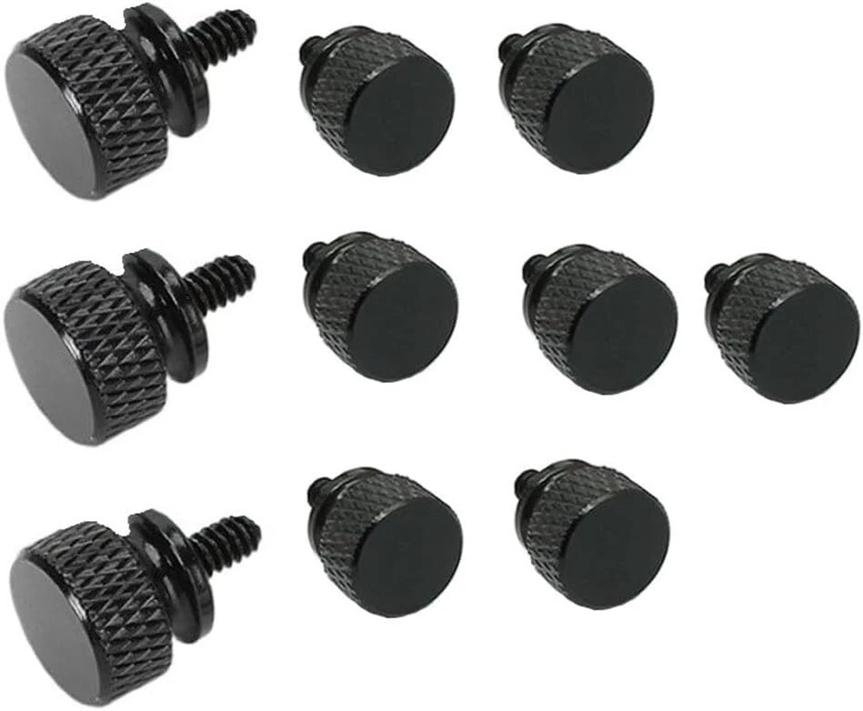 Imcczony unc6-32 m3.5 kompiuterio korpuso varžtai, skirti gpu montuoti, psu kompiuterio korpuso šoninio skydelio varžtas, skirtas pc montuoti, vandens aušinimas, juodas, 10 vnt.
