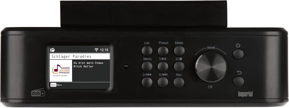 Imperial Dabman i460 - internetinis Radijas/dab+ (transliavimo paslaugos, montuojamas po spintele/ant sienos, bluetooth siuntimas/gavimas, įrašymas per usb, viešbučio režimas) - juodas