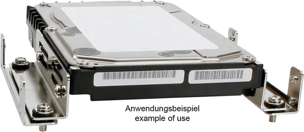 Inline Laikiklis 5.25" į 3.5" Hdd, juodas