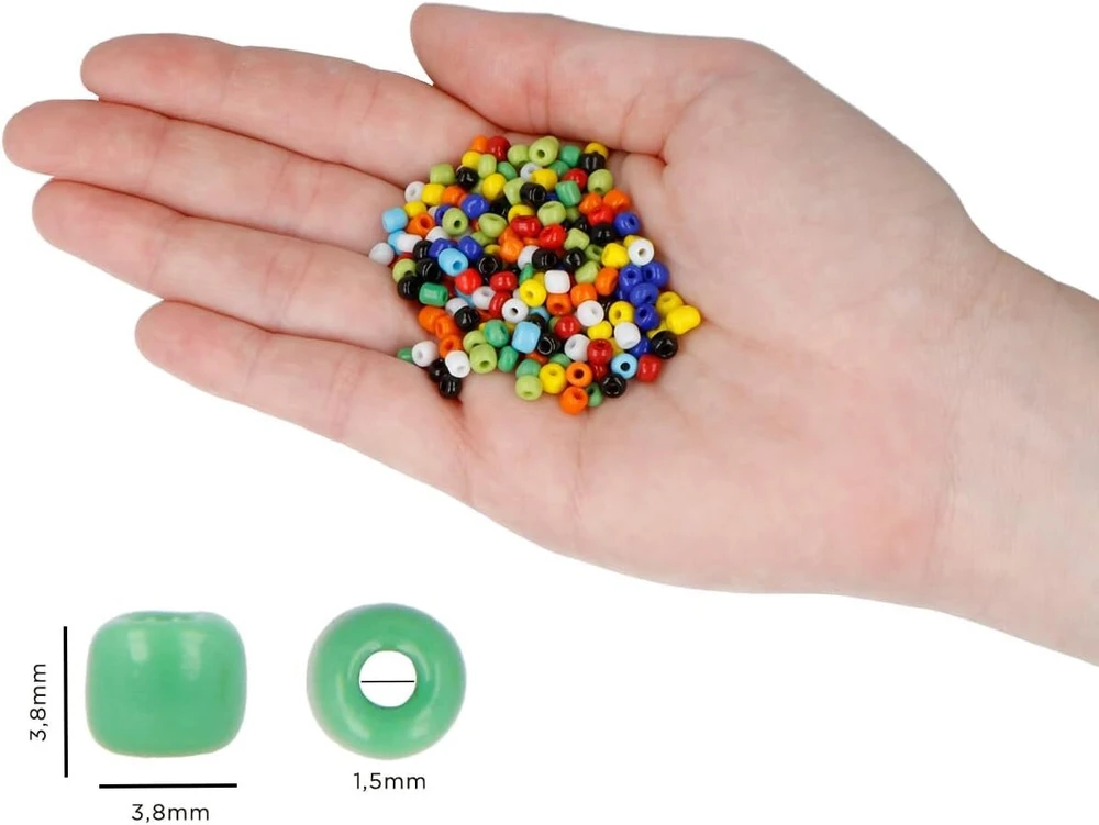 Innspiro aurora boreale violetiniai apvalūs stiklo akmenys 3.8mm 6/0 120g