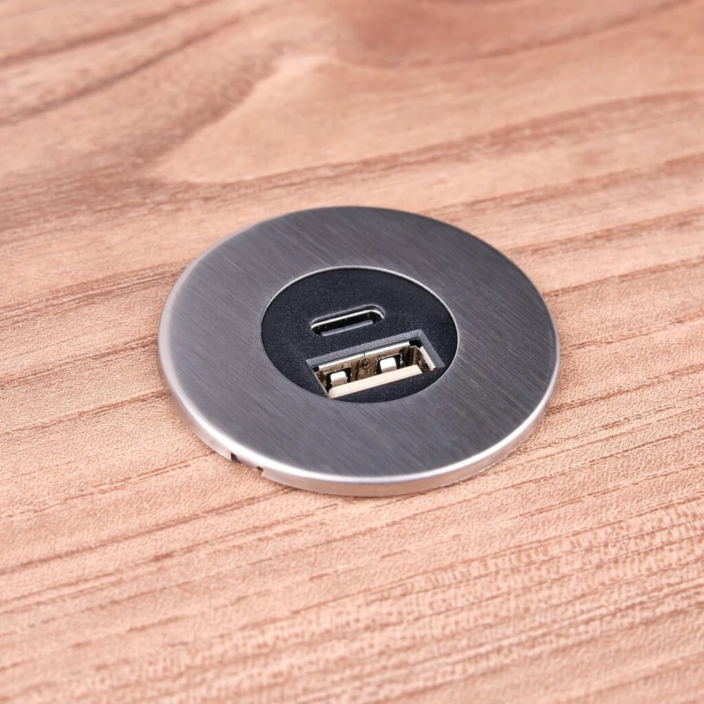 Integruotas Usb 2.0 ir Usb-c įkrovimo centras, nerūdijančio plieno