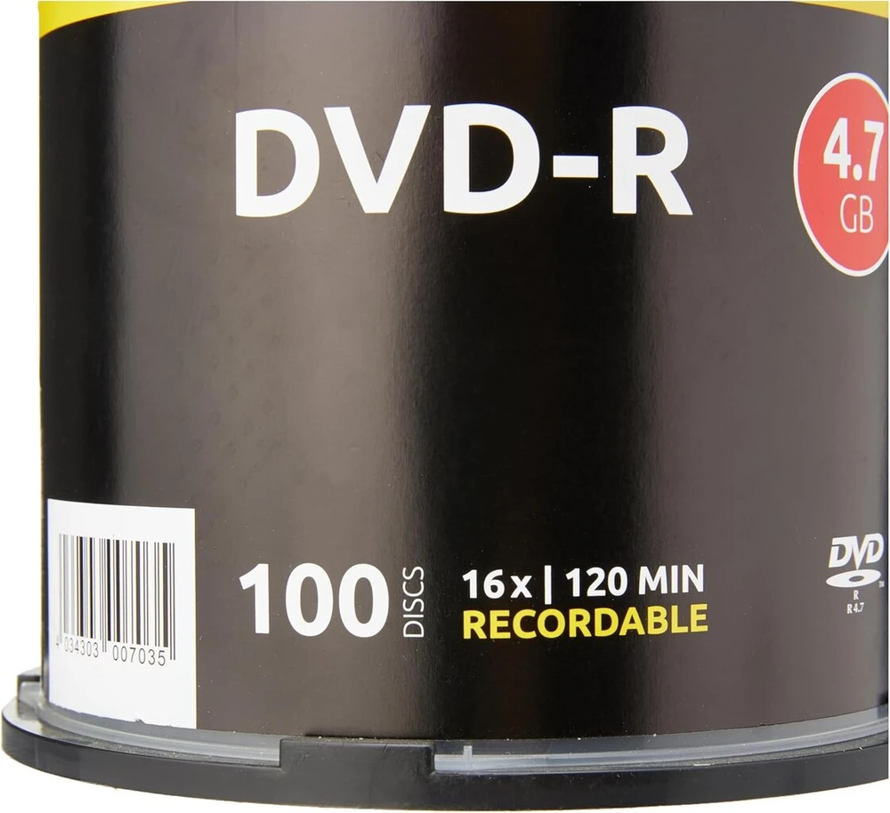 Vinilinė plokštelė Intenso Dvd-r 16x greitis 4.7gb (100 vnt. Dvd diskų)
