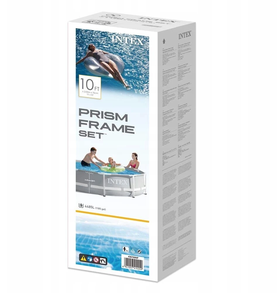 Intex 26700np Apvalus Stelažinis Sodo Baseinas 305x76 cm