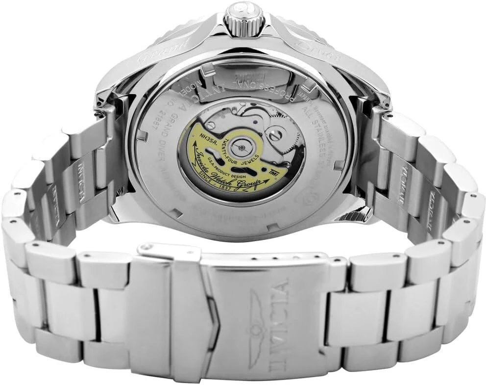Invicta Grand Diver nerūdijančio plieno vyriškas automatinis laikrodis - 47 mm