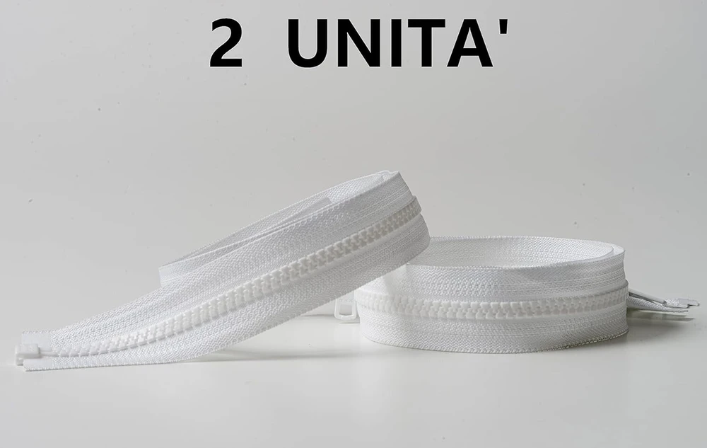 Ipea užtrauktukas, ilgis 50 cm, baltos spalvos, 2 vnt. pakuotė, grandinėlės dydis #5, dalomi užtrauktukai baldams, siuvimui, užtrauktukas, plotis 30 mm