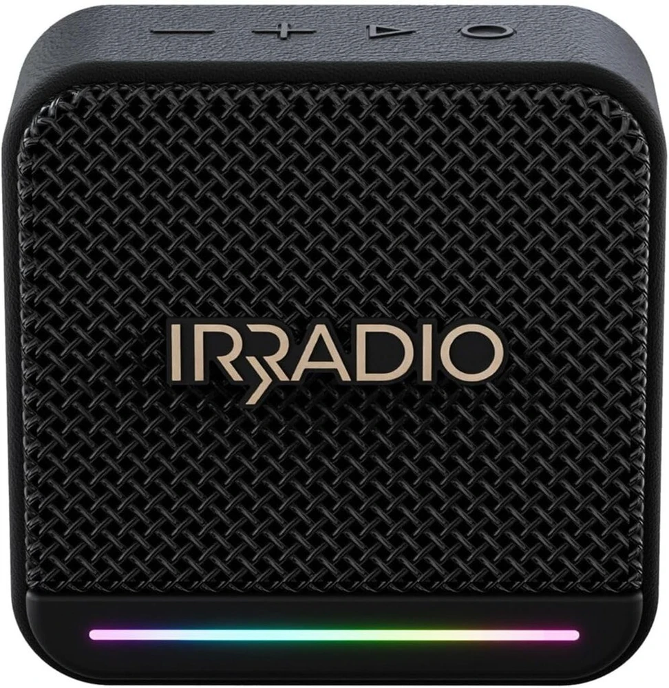Kompiuterio kolonėlės Irradio Ir-m3 Classic belaidis kompaktiškas bluetooth garsiakalbis su viso diapazono tvarkykle, pasyviu žemų dažnių garsiakalbiu, rgb led apšvietimu, 2000 mah baterija, atsparus vandeniui, suderinamas su mp3/wav failais