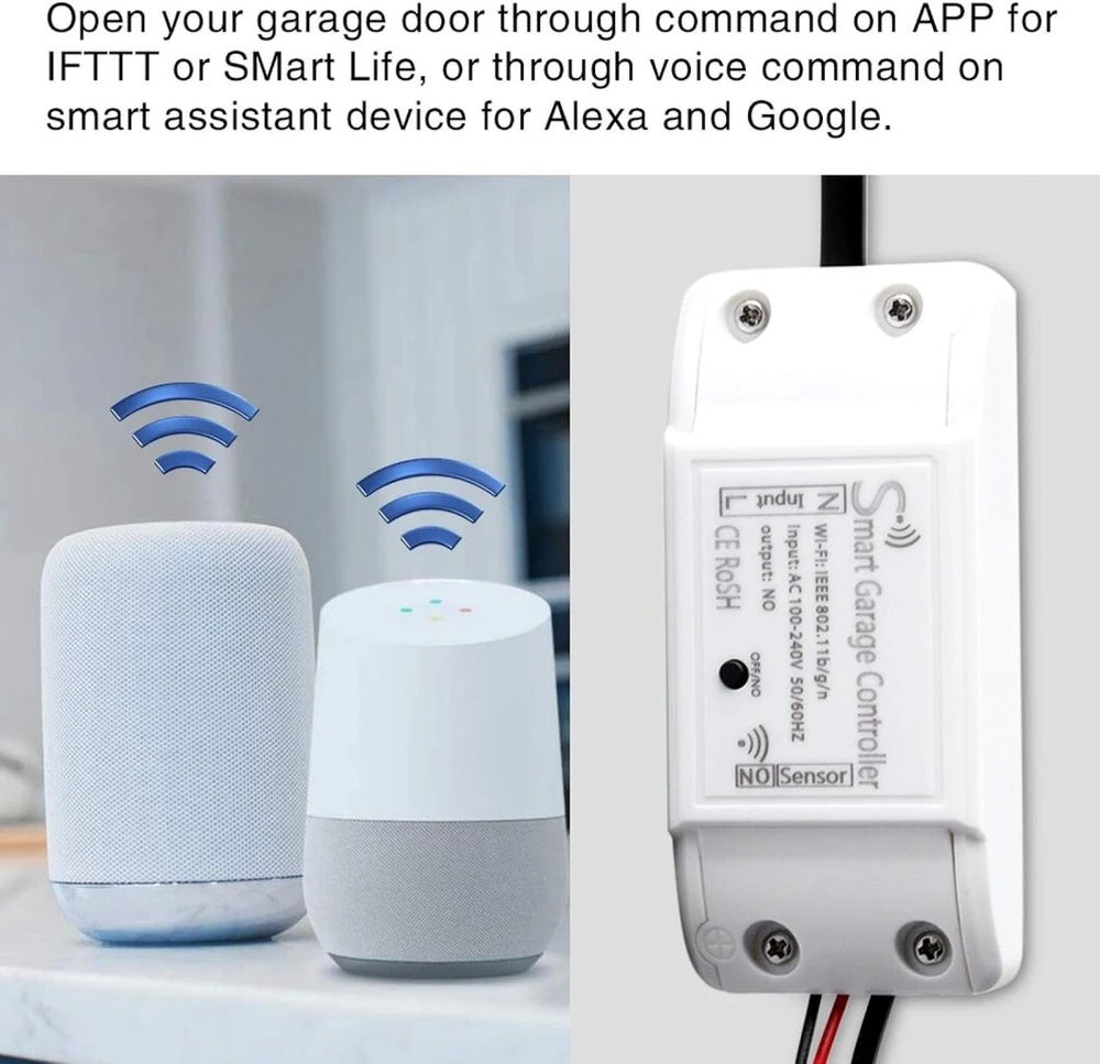 Išmanusis Garažo Vartų Atidarytuvas su Wifi Valdymu