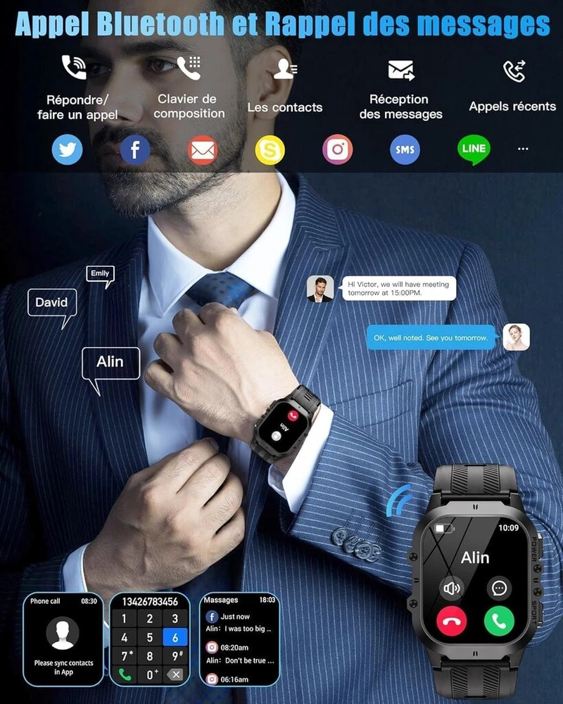Išmanusis laikrodis C26: 1.96" Amoled, Kraujospūdis, Širdies Ritmas, Ip68