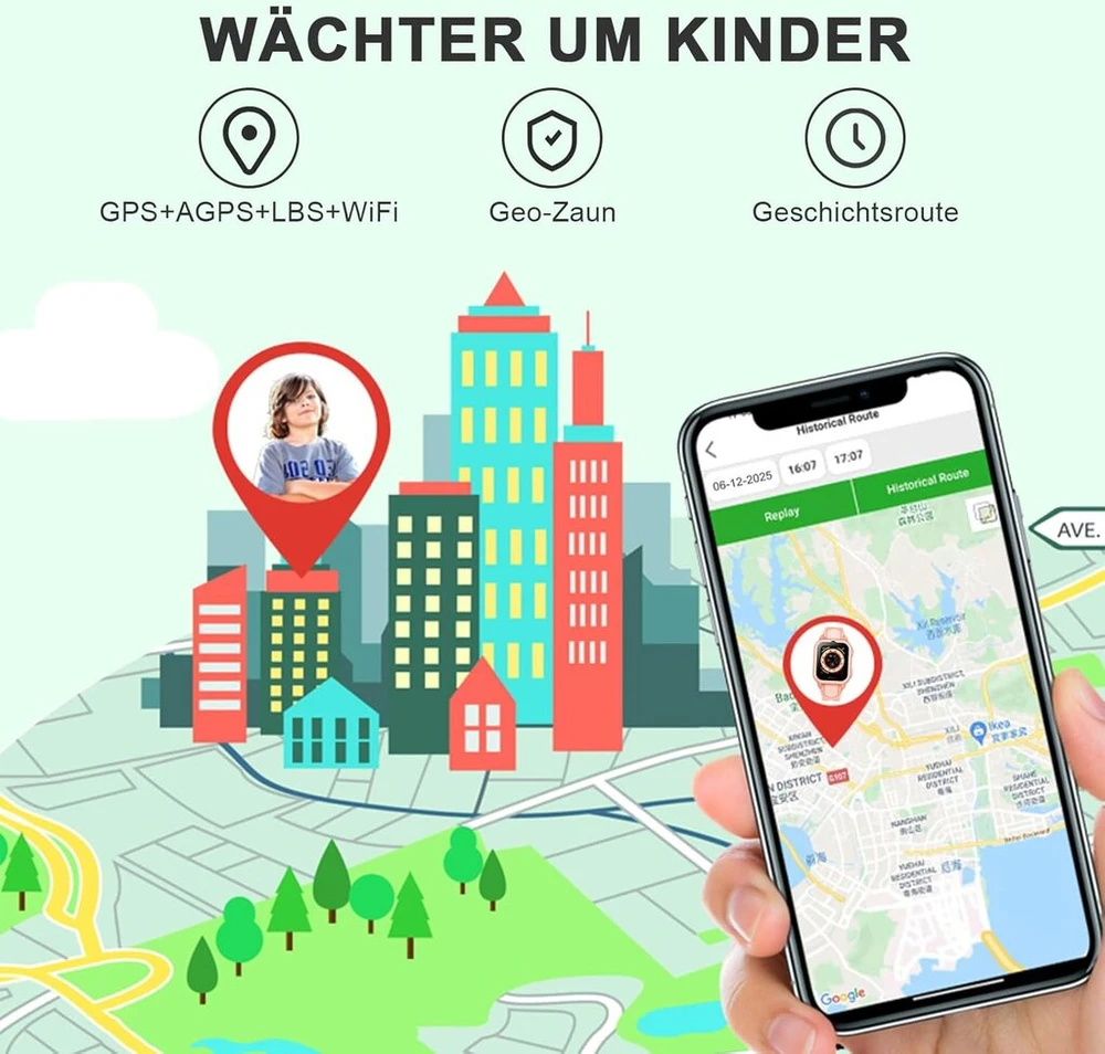 Išmanusis laikrodis vaikams su Gps 4g Wifi laikrodžiu-telefonu, vaiko užraktu, vaizdo skambučiais, atsparus vandeniui, Sos Sms, klasės režimu, nežinomų skambučių atmetimu, žadintuvu, muzikos vaizdo grotuvu berniukams ir mergaitėms (rožinis)