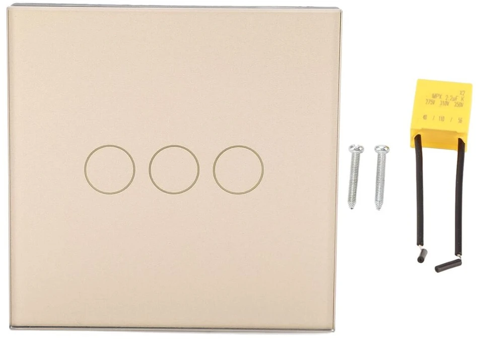 Išmanusis šviesos jungiklis Wifi jungiklis Ac 80-260v 10a 3 krypčių Wifi šviesos jungiklis nuotolinio valdymo šviesos jungiklis jutiklinis šviesos jungiklis laikmatis stiklo panelės sieninis šviesos jungiklis valdymas balsu 86
