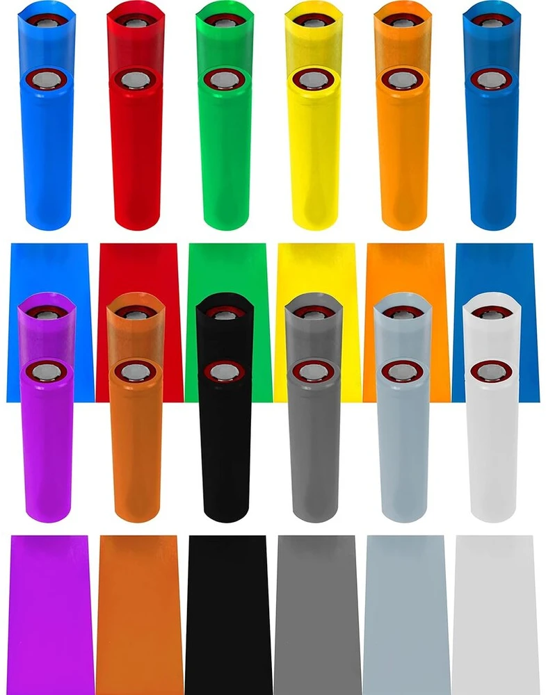 Isolatech Pvc termiškai susitraukiantis vamzdelis, supjaustytas 72 mm gabalėliais, žalias, be klijų, plokščias dydis 30 mm (skersmuo 19,1 mm), susitraukimo santykis 2:1 ir akumuliatorių izoliatoriai 18650 akumuliatoriams, tuščias 50 vnt. pakuotė