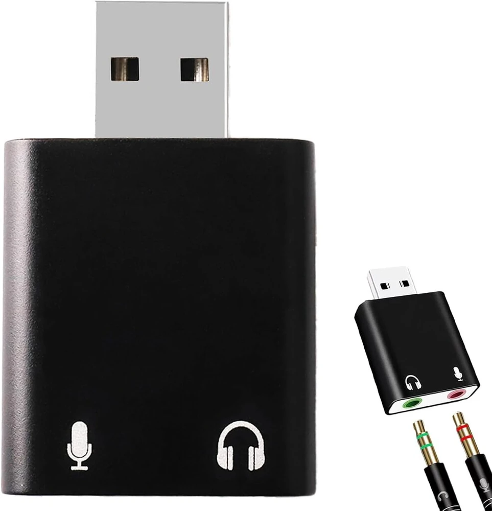 Išorinė garso plokštė Usb į 3.5mm lizdą, stereo garsas