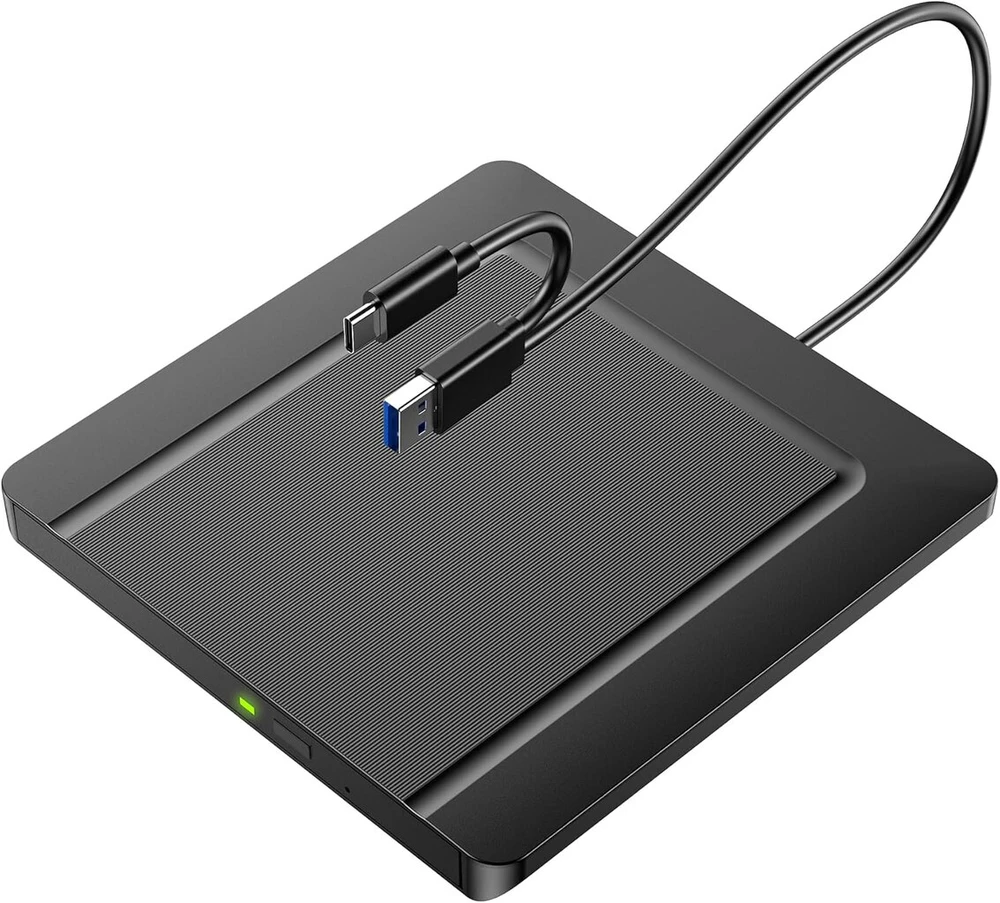 Išorinis Cd/dvd įrašymo įrenginys Usb 3.0, itin plonas