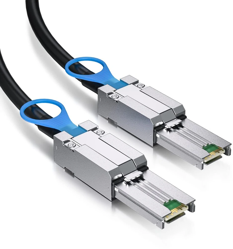 Išorinis mini sas 26 kontaktų sff-8088 į mini sas 26 kontaktų sff-8088 kabelis, 1 metras (3,3 pėdos)
