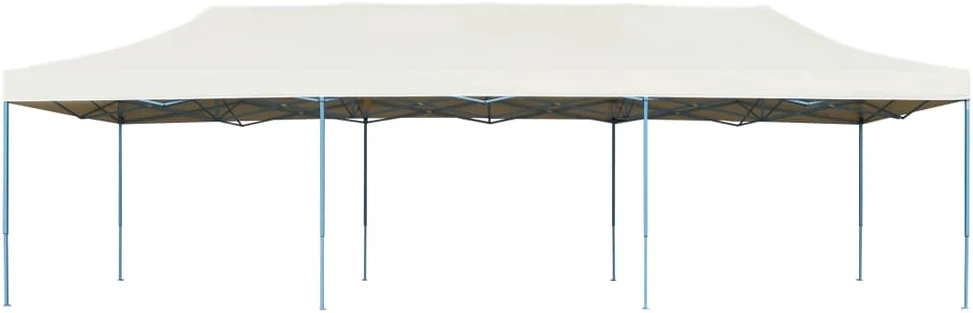 Išskleidžiama proginė palapinė, kreminės spalvos, 3x9m