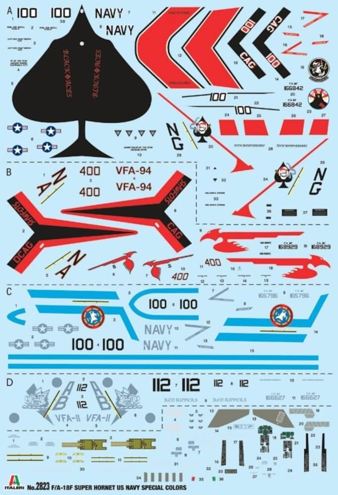 Italeri 2823 1:48 F/a-18f U.s. Navy Special Colors modeliavimo rinkinys, statinis modelis, rankdarbiai, hobis, klijavimas, plastikinis rinkinys, detalus nedažytas, It2823, tamsiai mėlynas