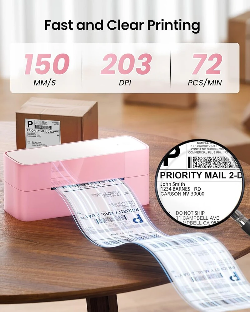 Itari 2025 atnaujintas dhl etikečių spausdintuvas, bluetooth etikečių spausdintuvas 4x6 siuntimo etikečių spausdintuvas, skirtas shopify zalando ebay amazon ups, bluetooth palaiko android/ios ir windows/mac/chrome