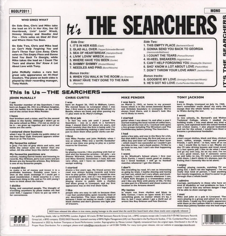 Vinilinė plokštelė It's the Searchers