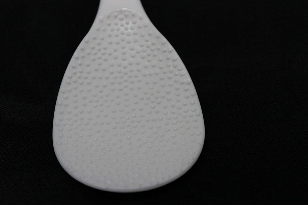 Japoniško stiliaus ryžių šaukštas, 19.5cm, baltas