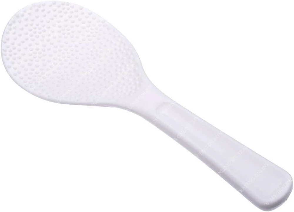 Japoniško stiliaus ryžių šaukštas, 19.5cm, baltas