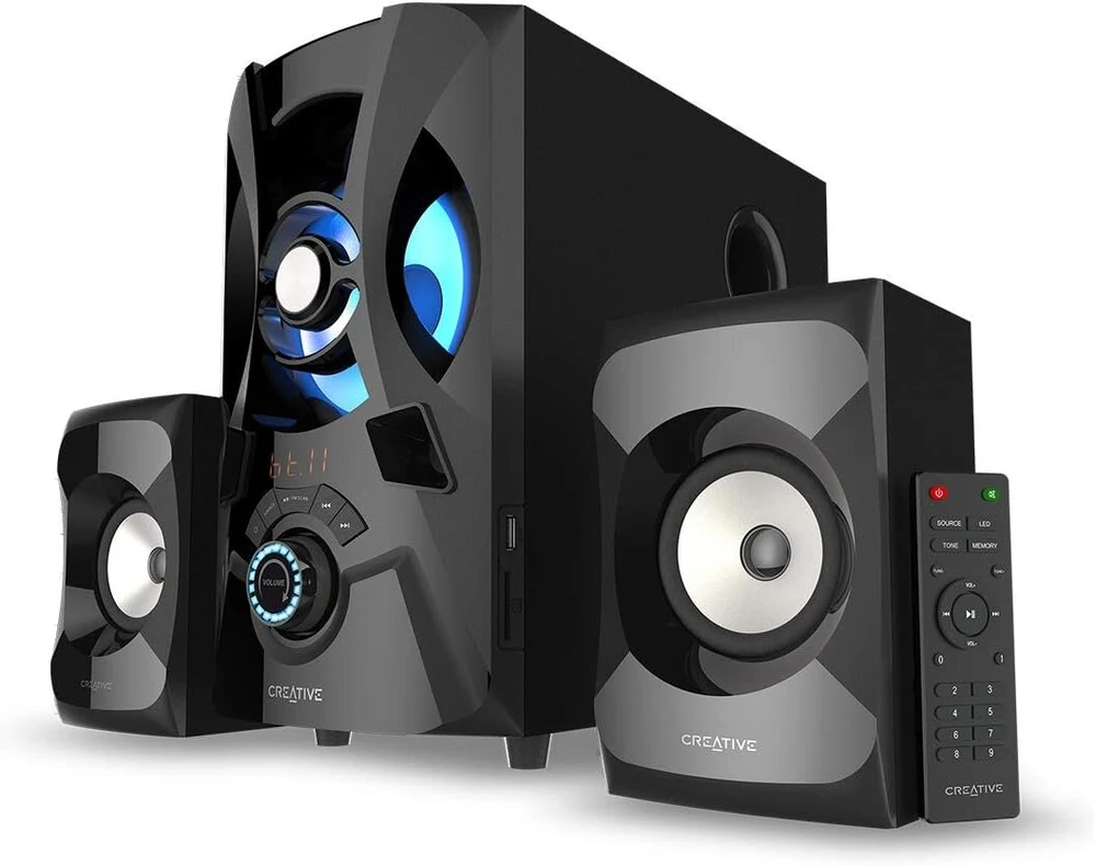 Kompiuterio kolonėlės JBL Galinga 2.1 Bluetooth garsiakalbių sistema su žemų dažnių garsiakalbiu