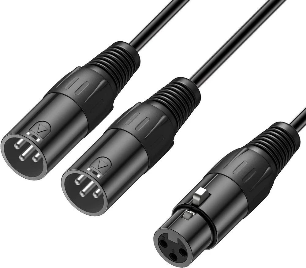 J&d Xlr Splitter Kabelis, 0.48m, 1x Xlr F - 2x Xlr M