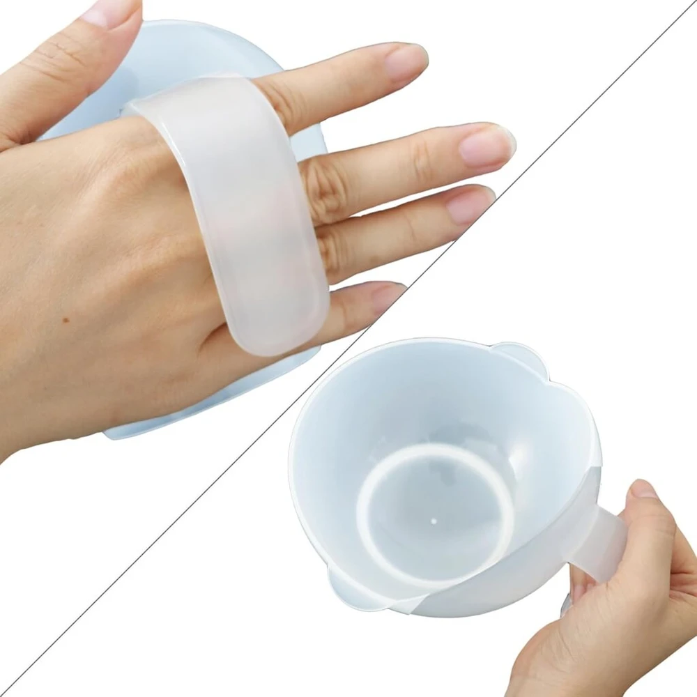 Jeeshan 600 ml/20 oz didelis dubuo sriubai su rankena, skirtas suaugusiems, dubenys su siurbtukais, tinkami naudoti mikrobangų krosnelėje, savaiminio maitinimo dubuo vyresnio amžiaus žmonėms, sergantiems Parkinsono liga ar patyrusiems insultą