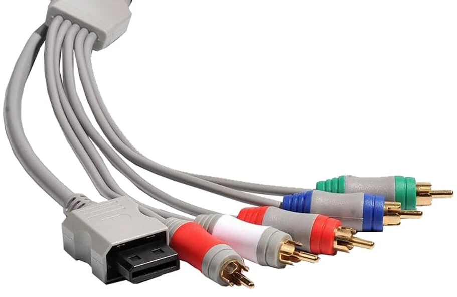 Jerilla Wii komponentinis kabelis į Hdtv, Hd Av kabelis 1080p audio komponentinis video kabelis 1.8 m Rgb komponentinis Yprpb kabelis, suderinamas su Nintendo Wii konsole, monitoriumi