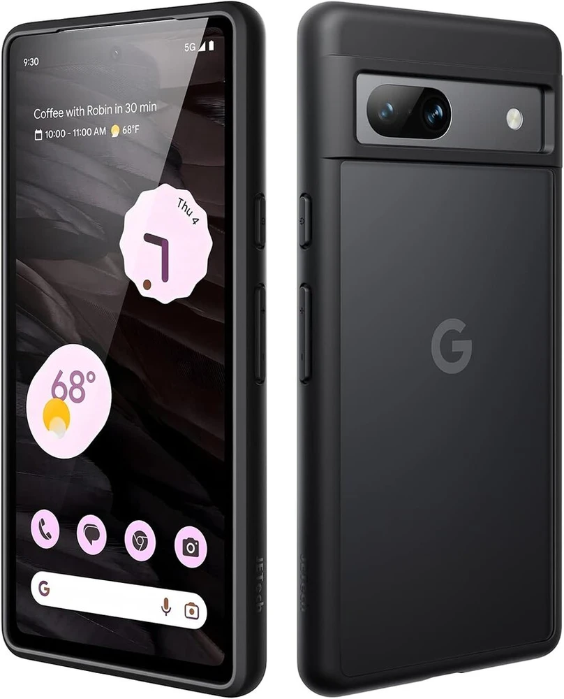 Jetech Matinis dėklas Google Pixel 7a 6.1" 2023, juodas