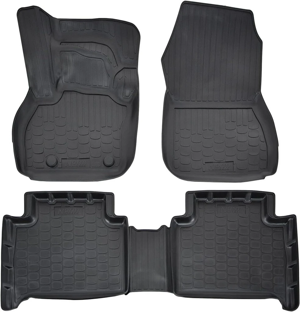 J&j Automotive 3d guminiai automobiliniai kilimėliai, tinkami Zoe 2012-2019, Edge, apie 4 cm, bet kokiam orui, 4 dalių rinkinys, aukščiausios kokybės