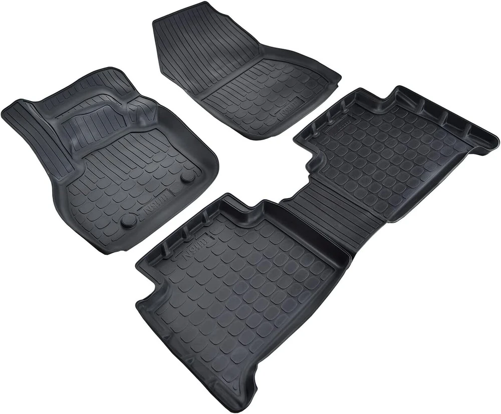 J&j Automotive 3d guminiai automobiliniai kilimėliai, tinkami Zoe 2012-2019, Edge, apie 4 cm, bet kokiam orui, 4 dalių rinkinys, aukščiausios kokybės