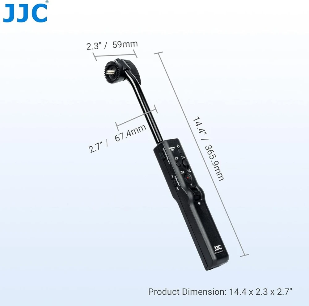 Jjc kameros trikojo nuotolinio valdymo pulto rankena, skirta manfro. 502ah, 502a, 504hd, 509hd, 526, nitrote. n8 ir n12, pakeičia standartinę manfro. rankeną su rozete