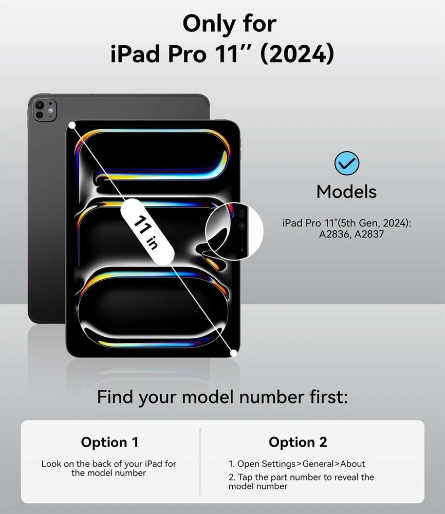 Jksml Magnetinis dėklas, skirtas Ipad Pro 11 colių M4 (2024), plonas trigubas sulankstomas stovas, palaiko Pieštukas Pro/usb-c ir automatinį miego/budėjimo režimą, neslystantis ir atsparus įbrėžimams Pu odos, žydros spalvos