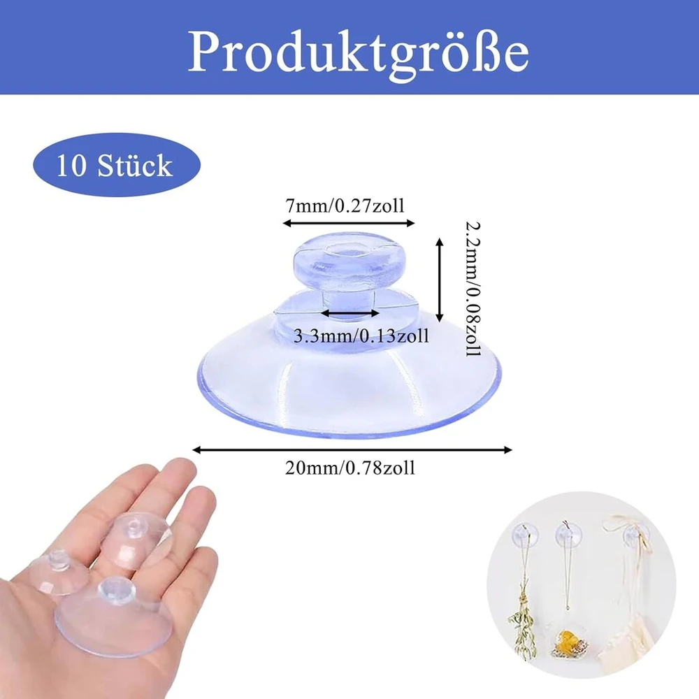 Jormftte, 10 skaidrių siurbtukų rinkinys, plastikiniai siurbtukų padeliai, siurbtukai langams, siurbtukai be kabliukų langams, plytelėms, stiklo plokštėms, virtuvei, voniai